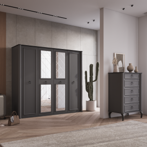 فایل 4 کشو چستر مشکی - Image 4