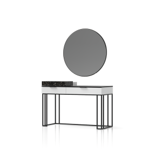 میزتوالت پایه بلند بدون آینه لوییز - Image 3