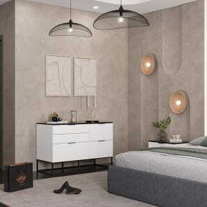 میزتوالت پایه ۲۰ سانتی لوییز - Image 2