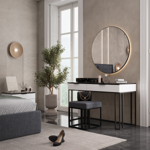 قاب آینه گرد لوییز - Image 4