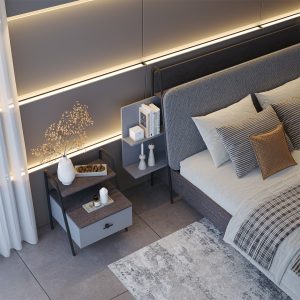 شلف پشت تخت چپ و راست آرکو