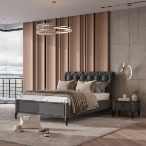 تخت 140 چستر مشکی - Image 2