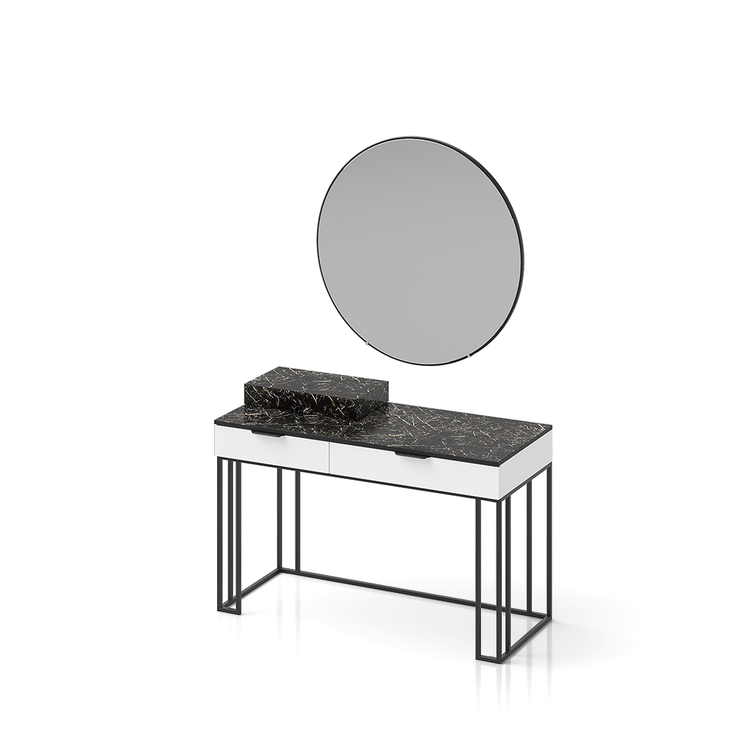 9-2.png میزتوالت پایه بلند بدون آینه لوییز - Image 1