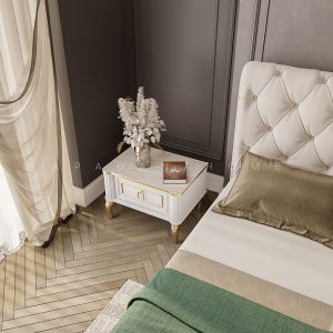 تخت 140 چستر سفید - Image 3