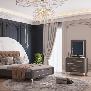 قاب آینه دراور چستر مشکی - Image 4