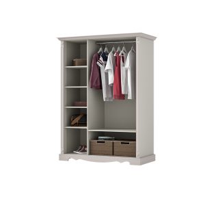 کمد سه درب رمانتیک طوسی خاکی - Image 2