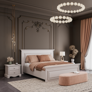 تخت 180رمانتیک طوسی خاکی - Image 3