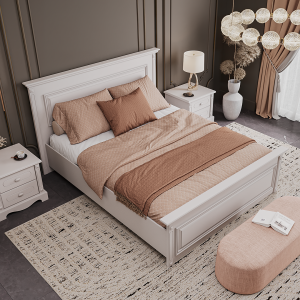 تخت 180رمانتیک طوسی خاکی - Image 4