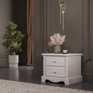 پاتختی رمانتیک طوسی خاکی - Image 3