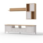 میز تلویزیون ونوس با رابط و شلف