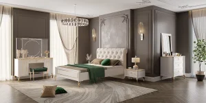 تخت 140 چستر سفید - Image 4